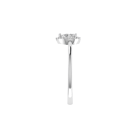 Virelia Halo Diamond Ring - Thumbnail Image 7