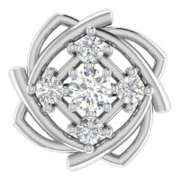 Eternal Bloom Diamond Earrings - Thumbnail Image 4