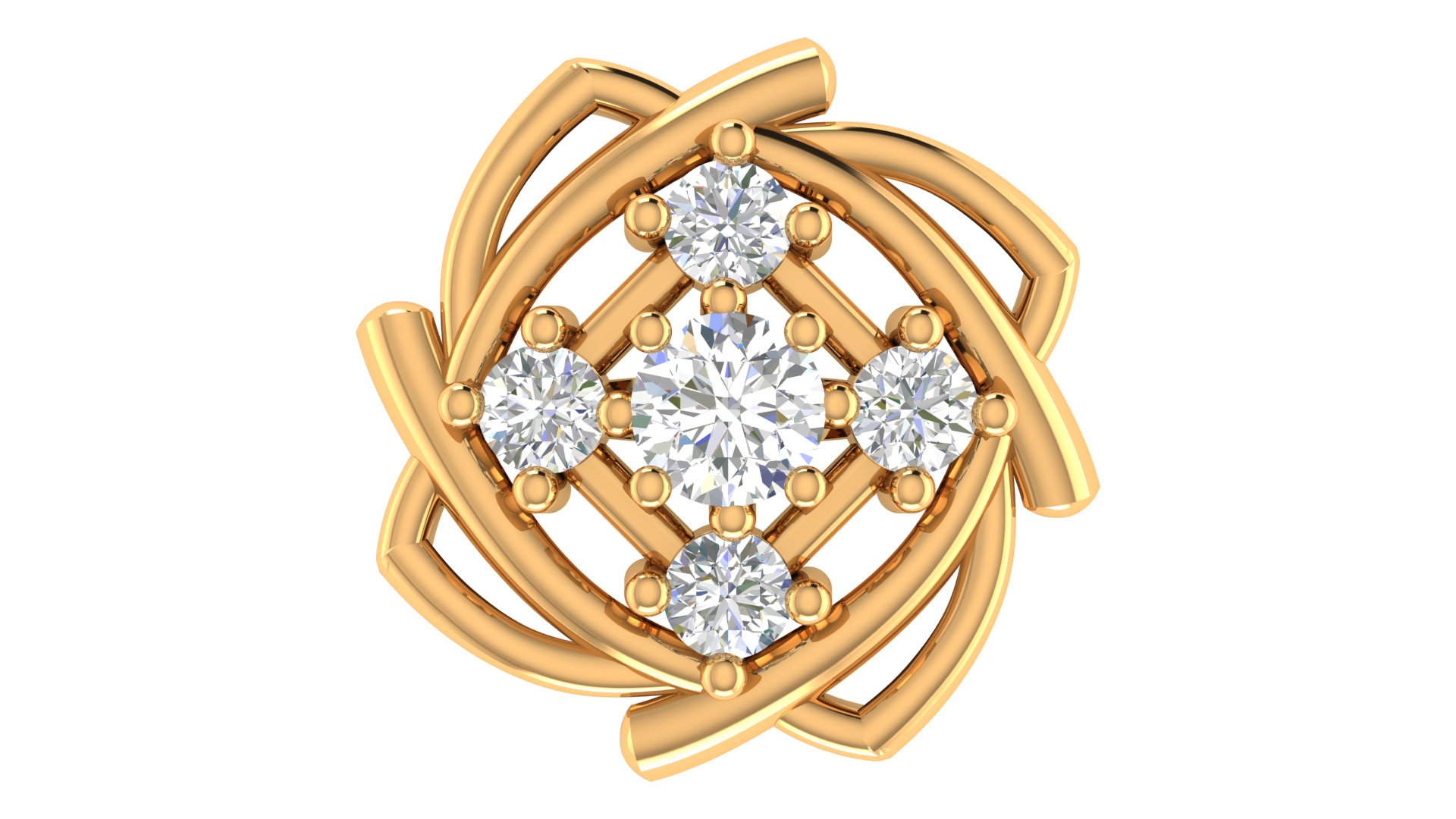Eternal Bloom Diamond Earrings - Image 1
