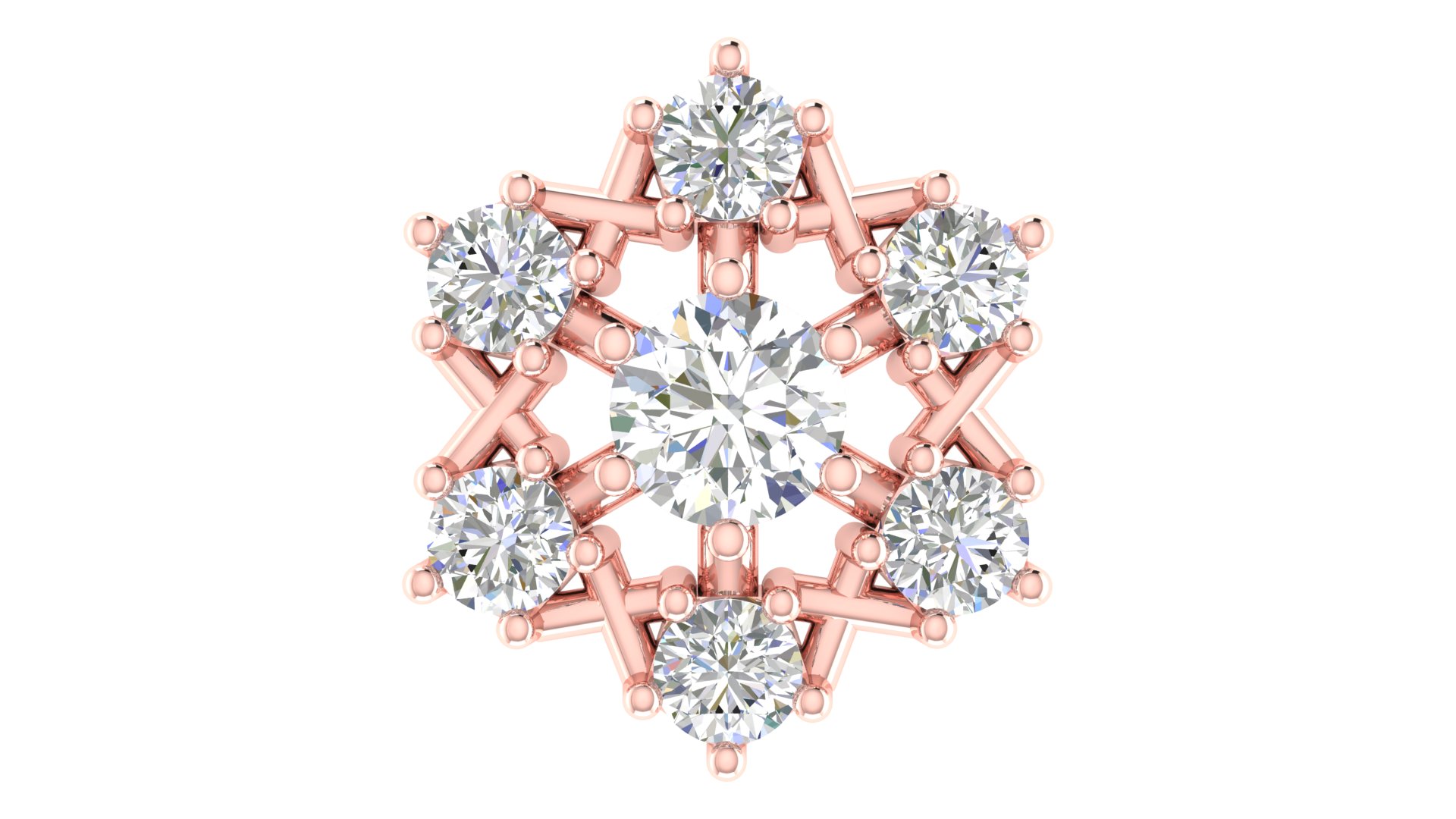Celestia Bloom Diamond Studs - Image 6