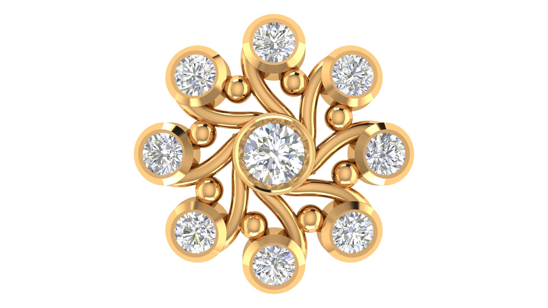 Elowen Verity Diamond Earrings - Image 1