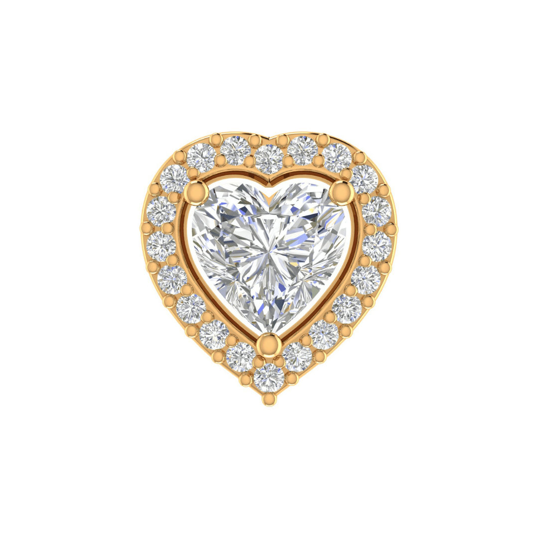 Seraphielle Heart Diamond Earrings - Image 1