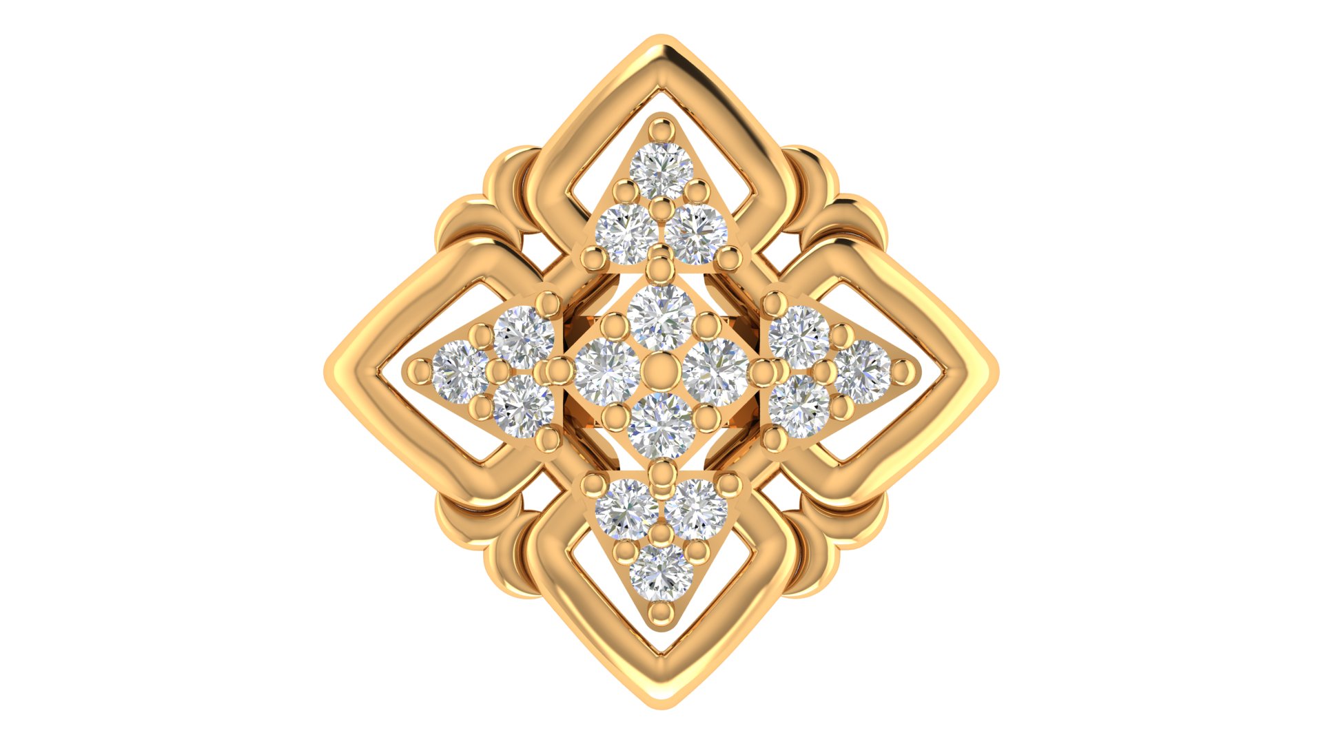 Aurevia Quadrant Diamond Earrings - Image 1