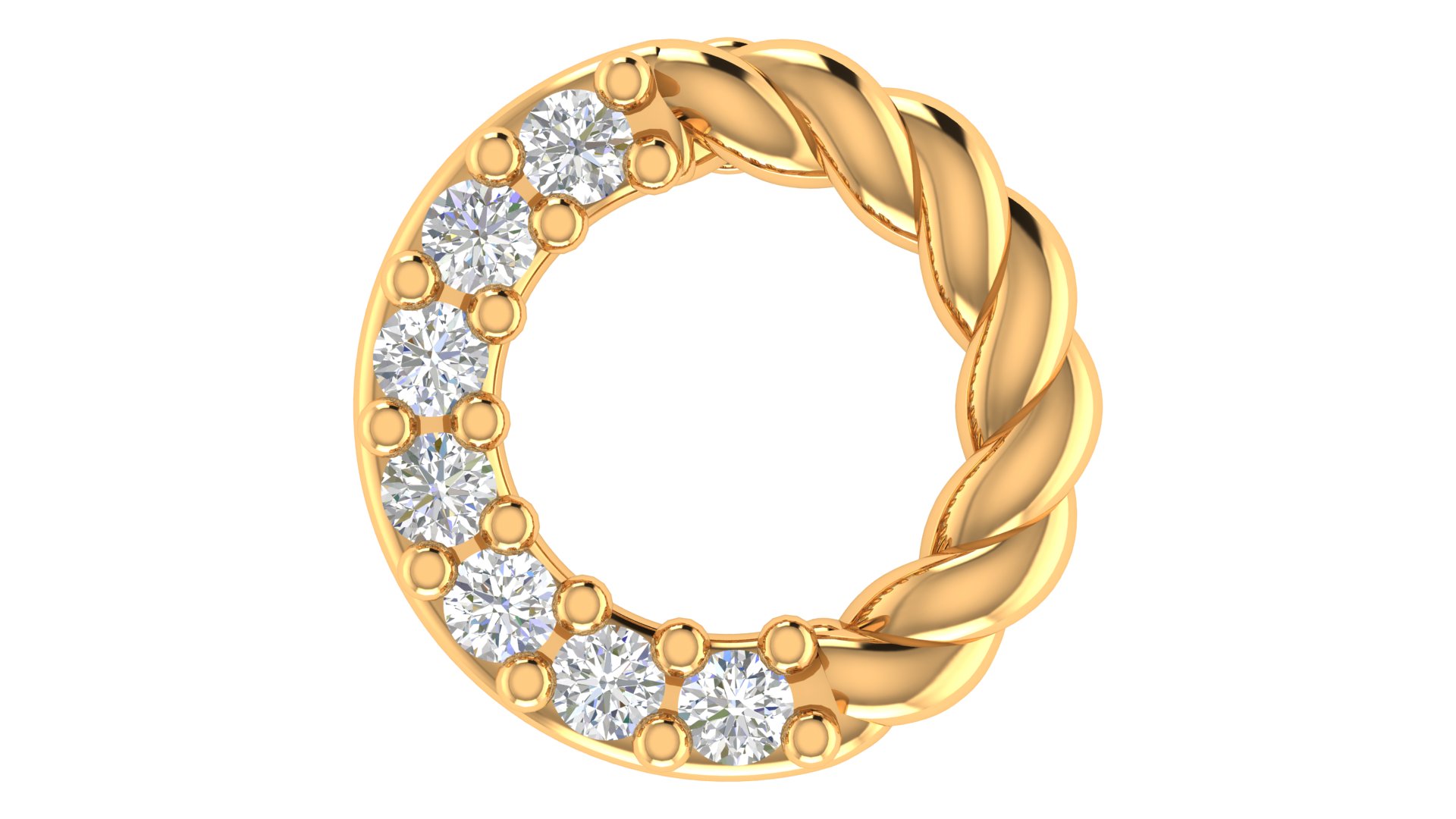 Veloura Twist Diamond Earrings - Image 1