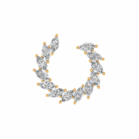 Virelia Crescent Diamond Earrings - Thumbnail Image 1