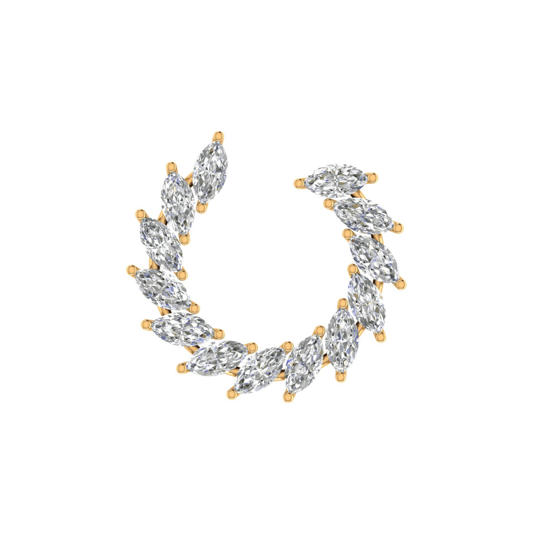 Virelia Crescent Diamond Earrings - Image 1