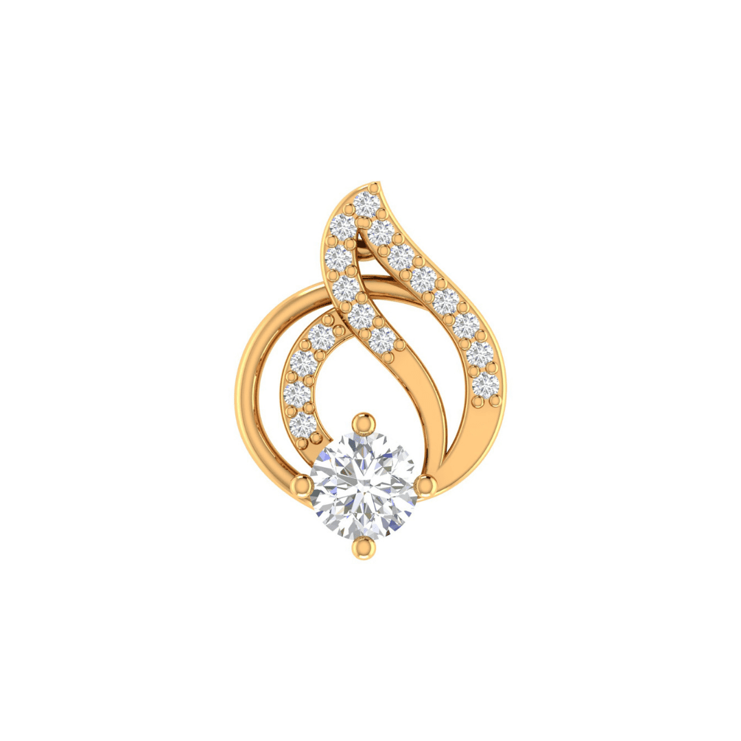 Calithra Teardrop Diamond Earrings - Image 1