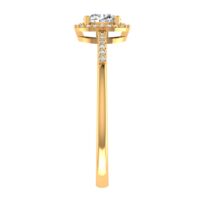 Classic Halo Diamond Ring - Thumbnail Image 4