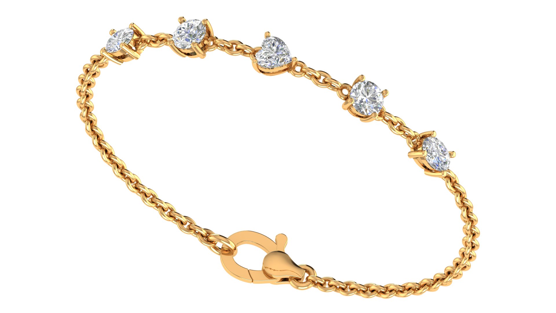 Celestine Five Diamond Bracelet - Image 1