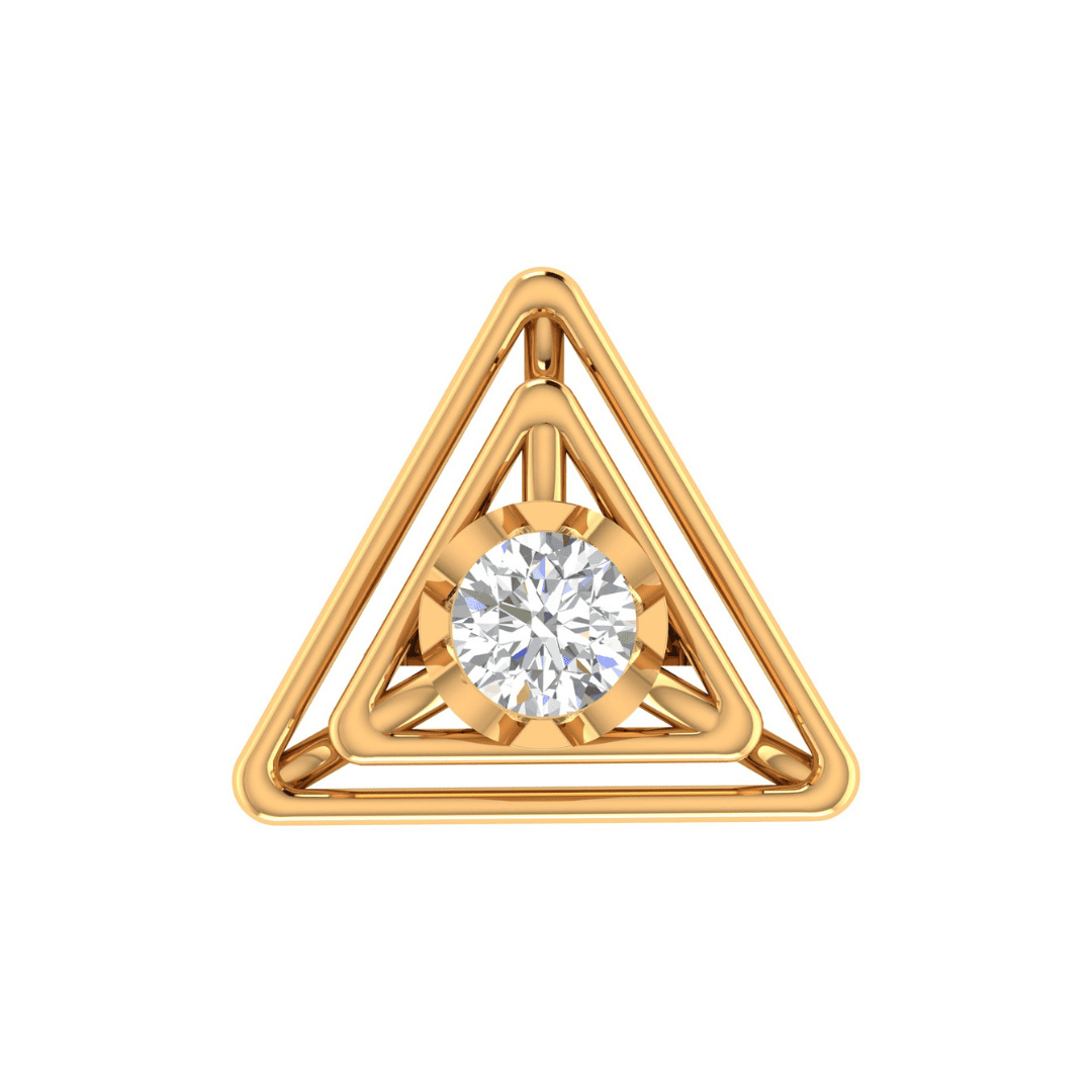 Sorellia Triad Diamond Stud Earrings - Image 1