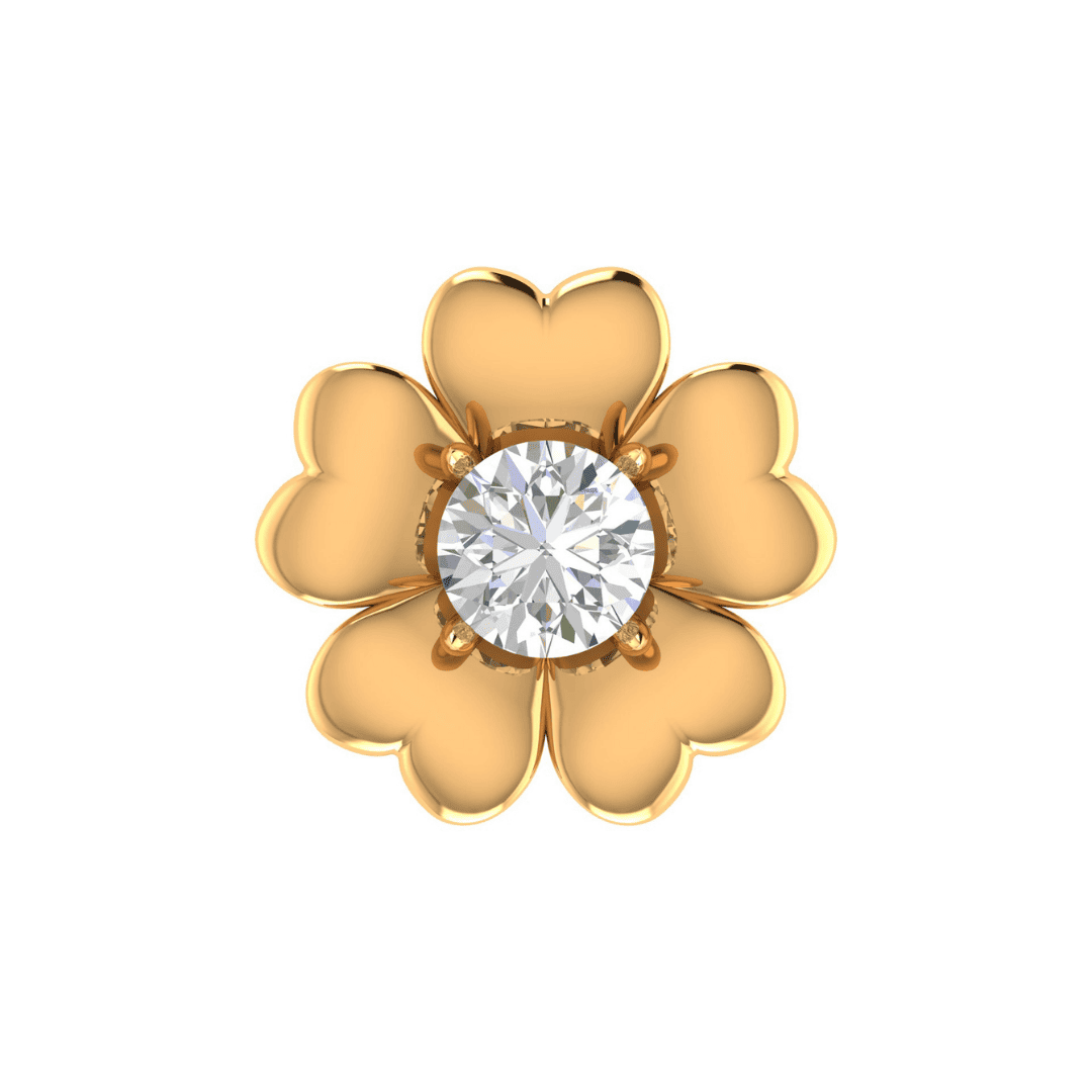 Florévia Halo Diamond Earrings - Image 1