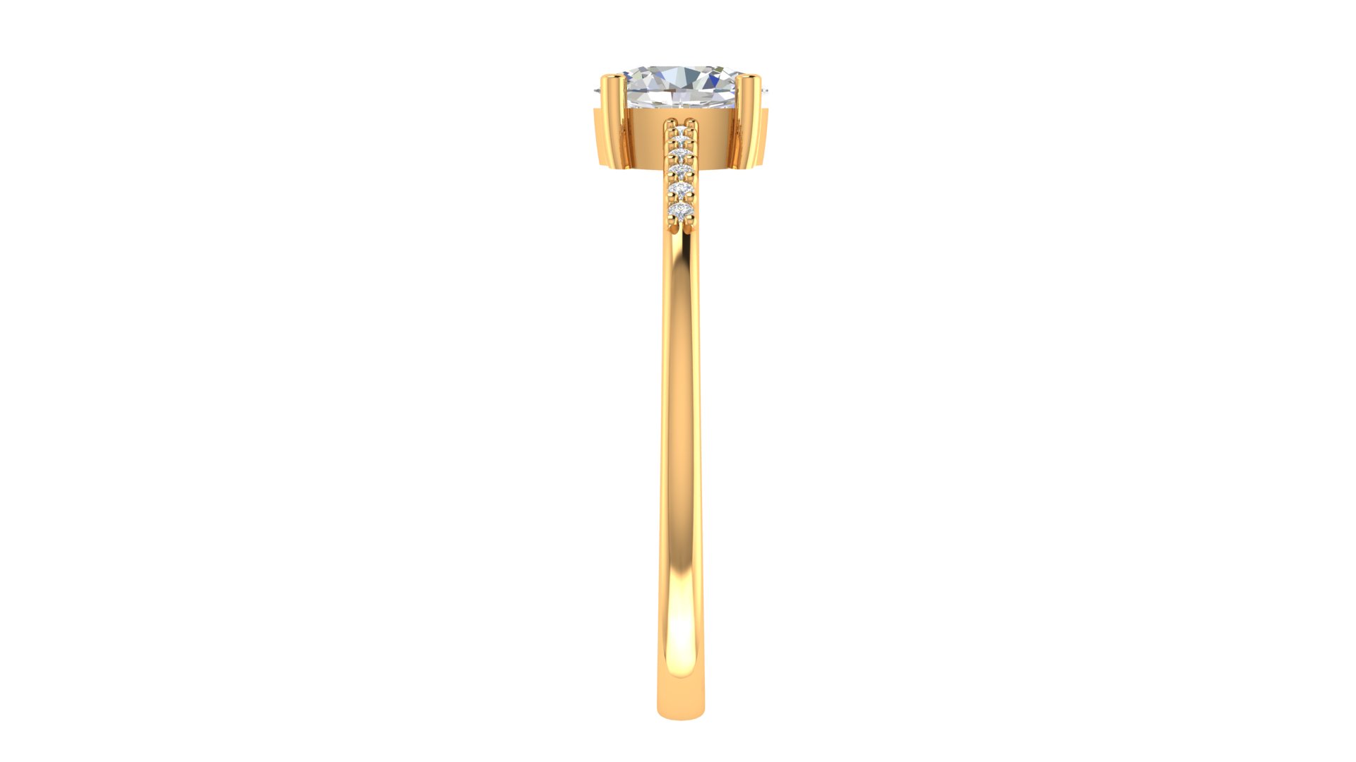 Classic Solitaire Diamond Ring - Image 4