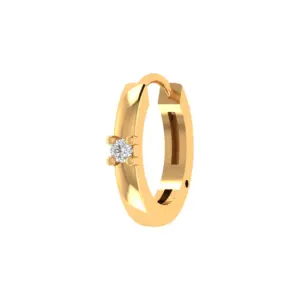 Seravelle Halo Diamond Hoop Earrings