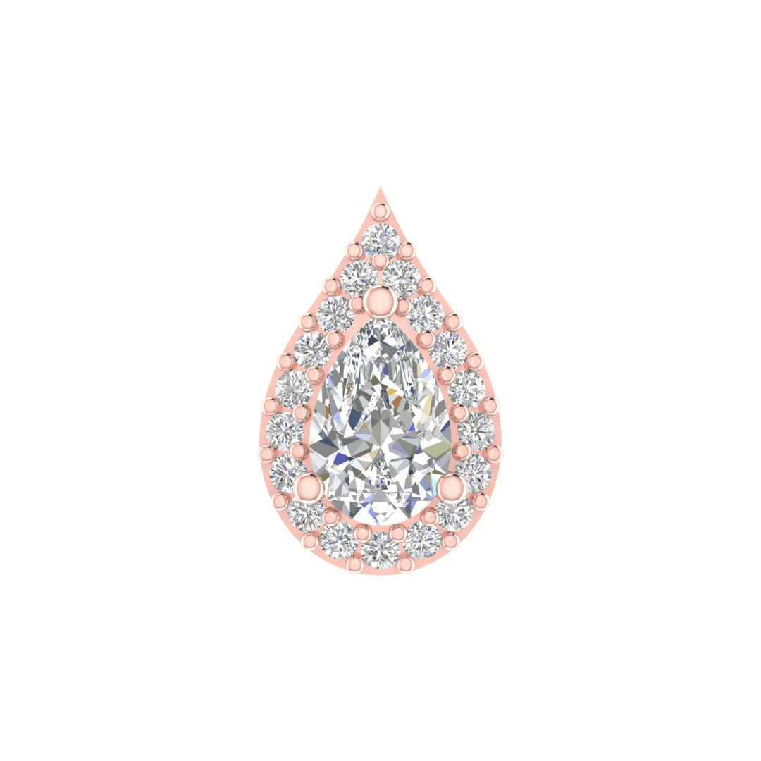 Seravelle Pear Diamond Earrings - Image 6
