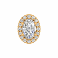 Ophielle Halo Diamond Earrings - Thumbnail Image 1