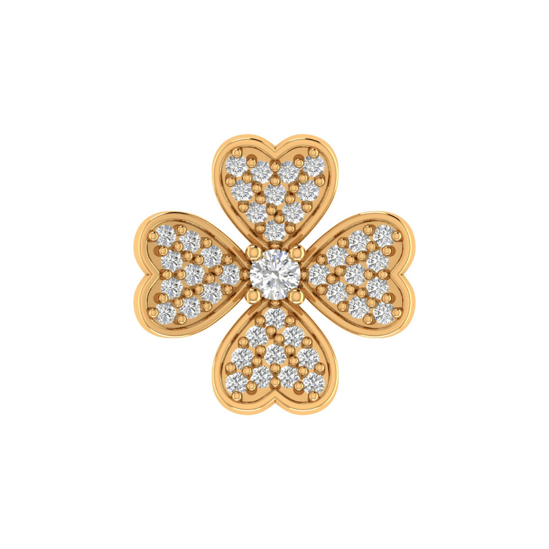 Seraphina Clover Diamond Earrings - Image 1