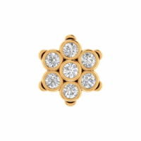 Orlienne Radiant Cluster Diamond Earrings - Thumbnail Image 1