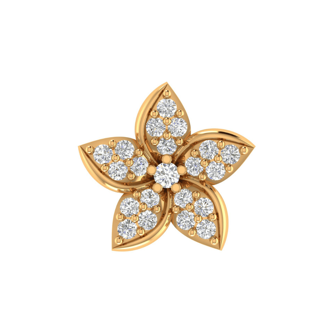 Virellia Petal Diamond Earrings - Image 1