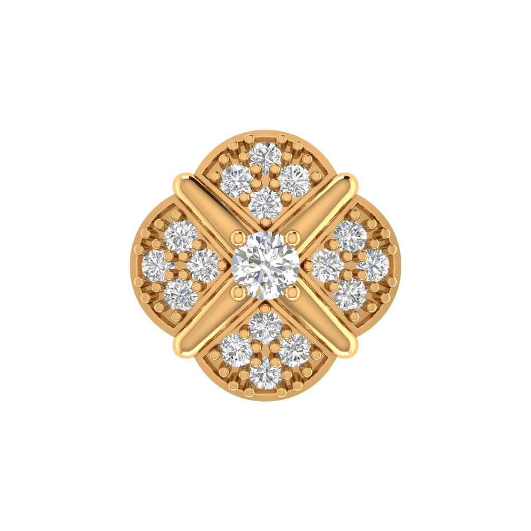 Calithra Crosslight Diamond Earrings - Image 1