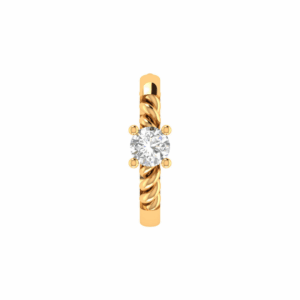 Avelisse Knot Diamond Hoop Earrings