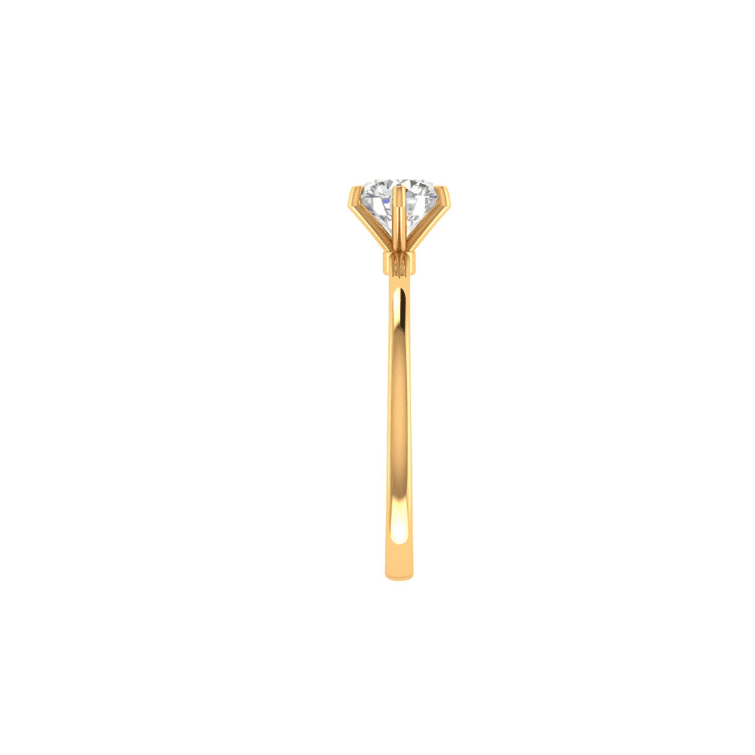 Elvara Solitaire Diamond Ring - Image 4