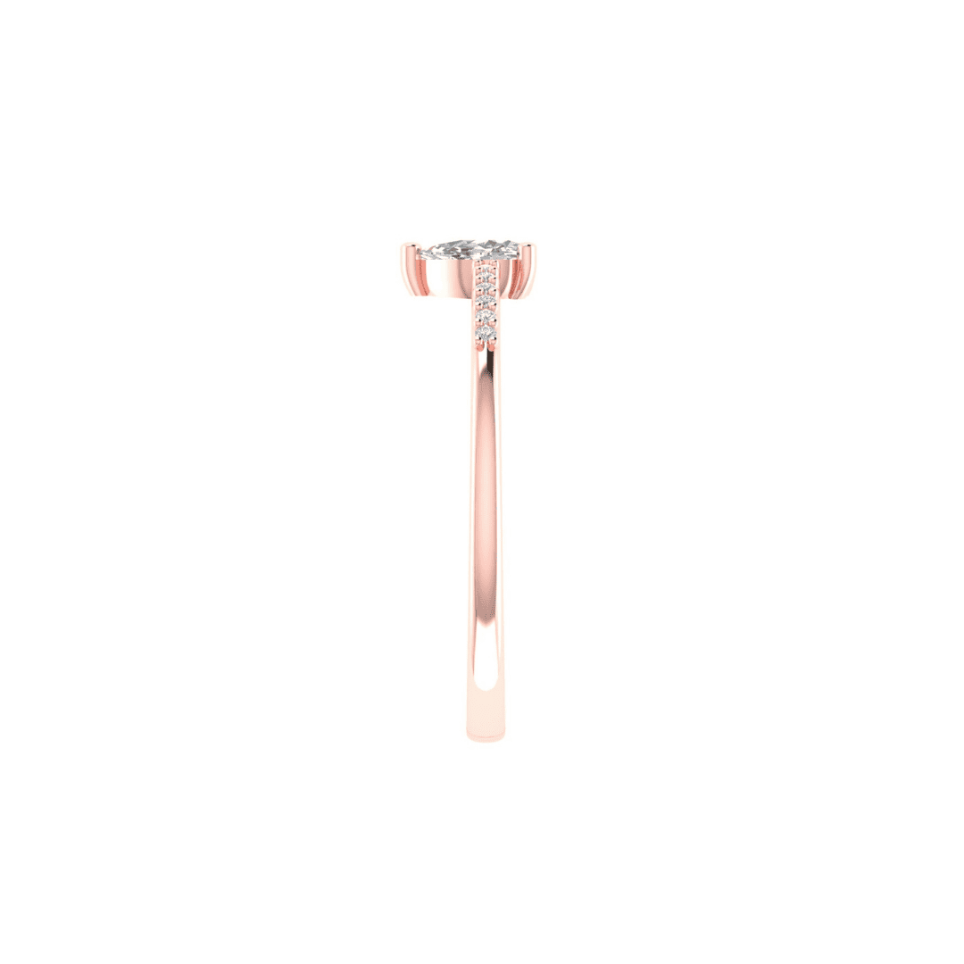 Elaris Pear Diamond Ring - Image 10