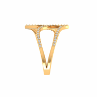 Virellia Twin Arc Diamond Ring - Thumbnail Image 3