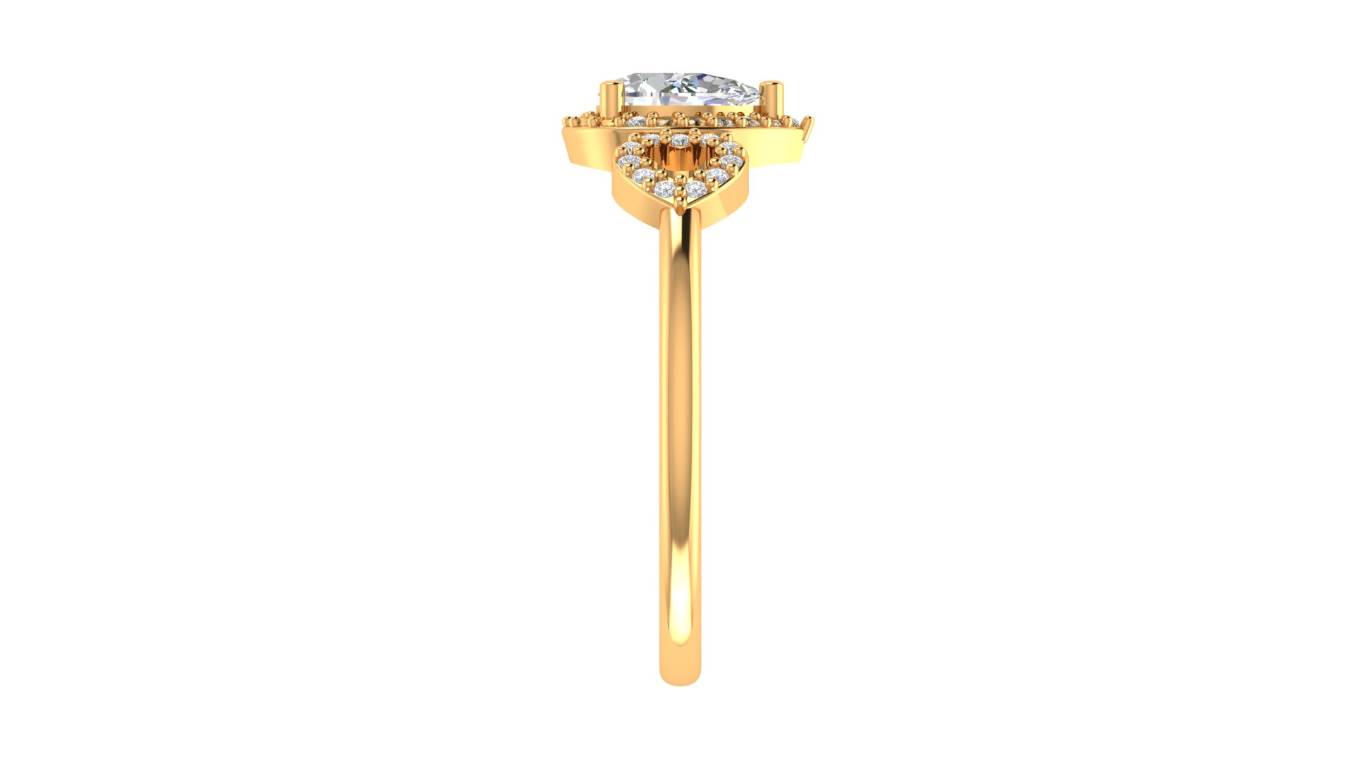 Elegant Three Stone Diamond Ring - Image 3