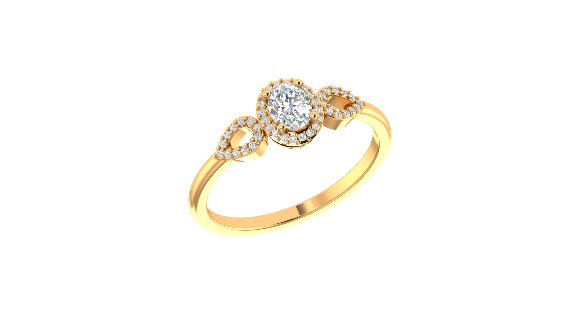 Floral Diamond Ring - Image 1