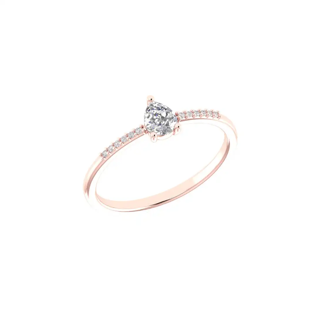 Elaris Pear Diamond Ring - Image 8