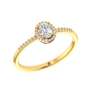 Classic Halo Diamond Ring