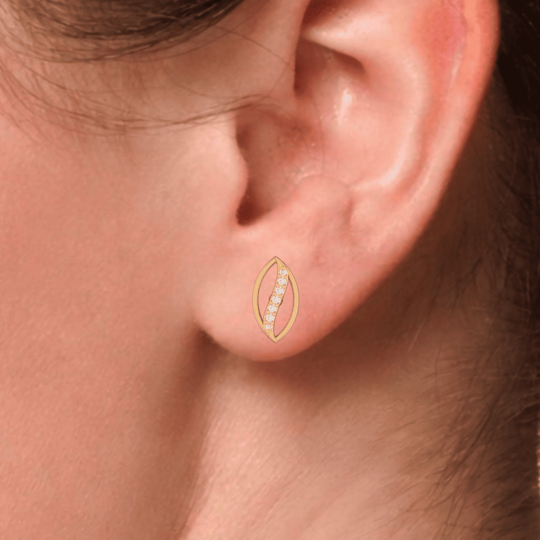 Avelisse Arc Diamond Earrings - Image 8