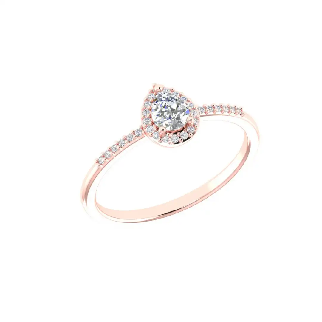 Elaris Halo Diamond Ring - Image 8