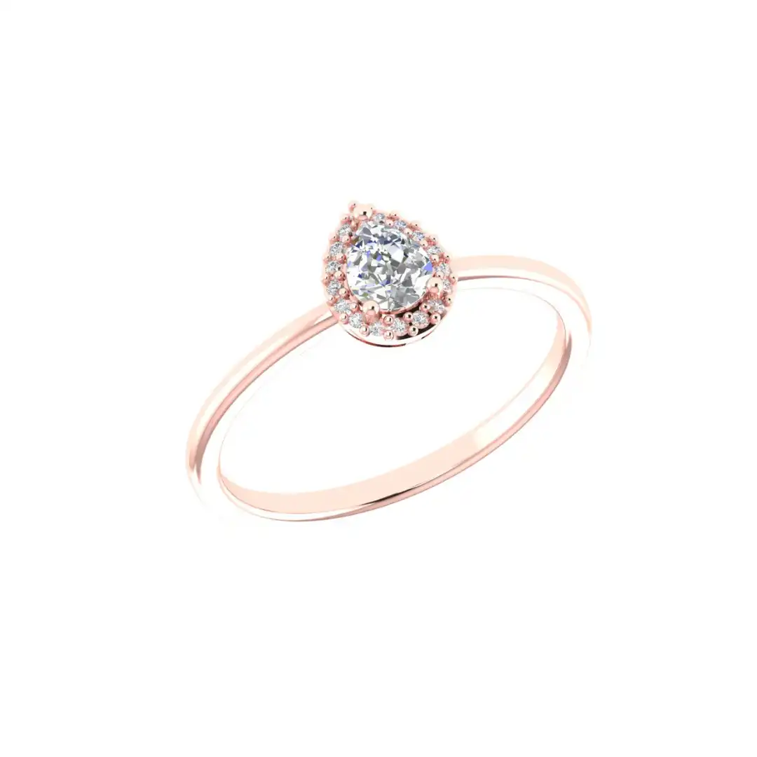 Velmora Halo Diamond Ring - Image 8