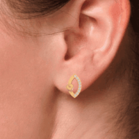 Amorielle Arc Diamond Earrings - Thumbnail Image 8
