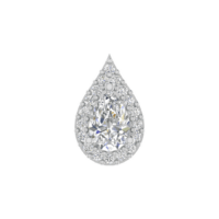 Seravelle Pear Diamond Earrings - Thumbnail Image 4