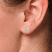 Ophielle Halo Diamond Earrings - Thumbnail Image 8