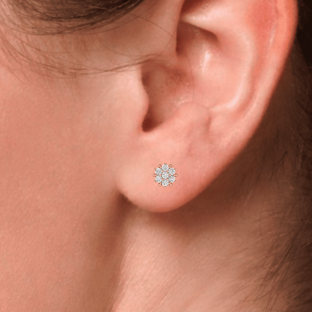 Calisara Sevenfold Diamond Earrings - Image 8