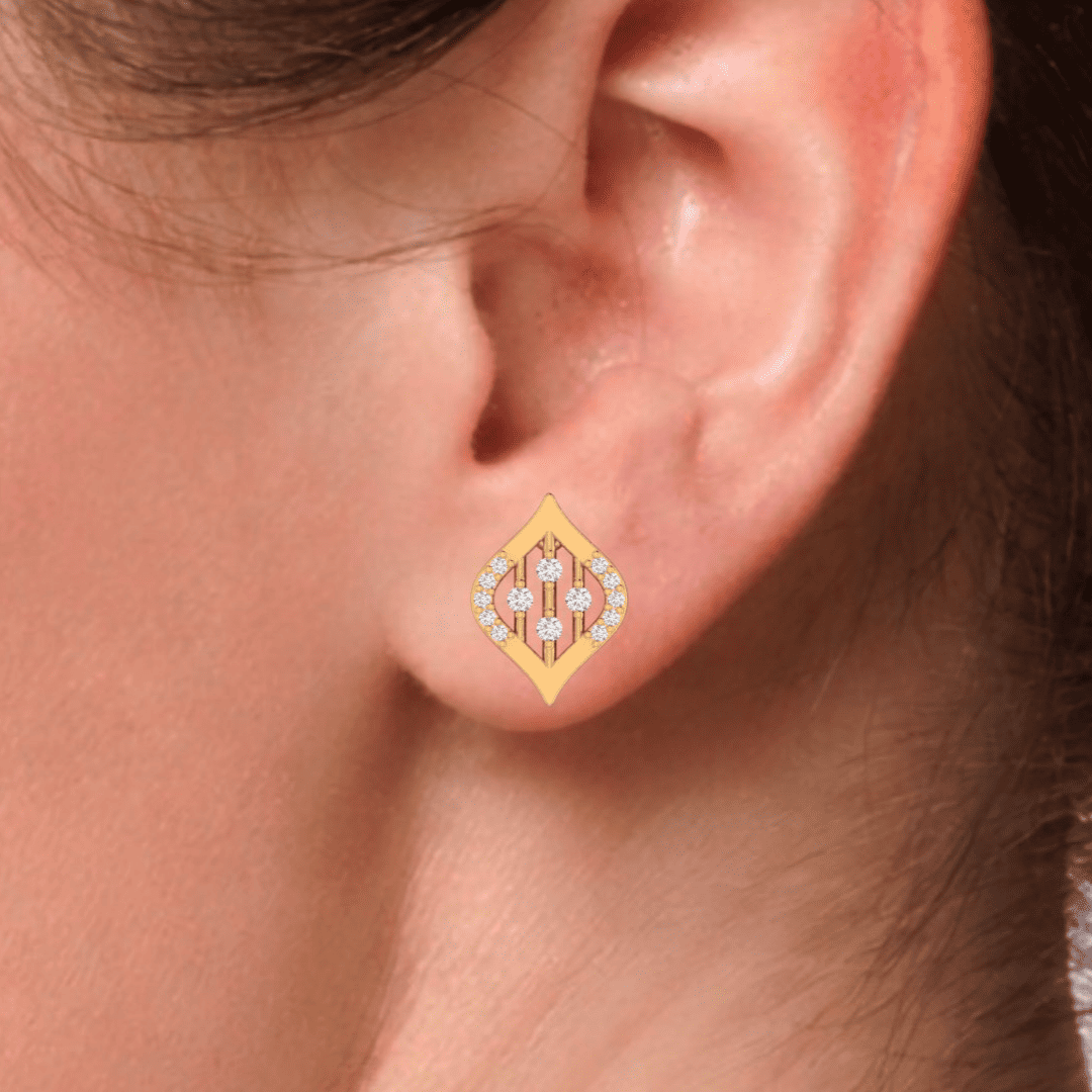 Zarelle Prism Diamond Earrings - Image 2