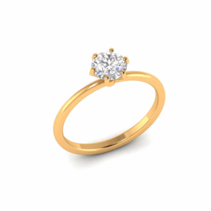 Elvara Solitaire Diamond Ring