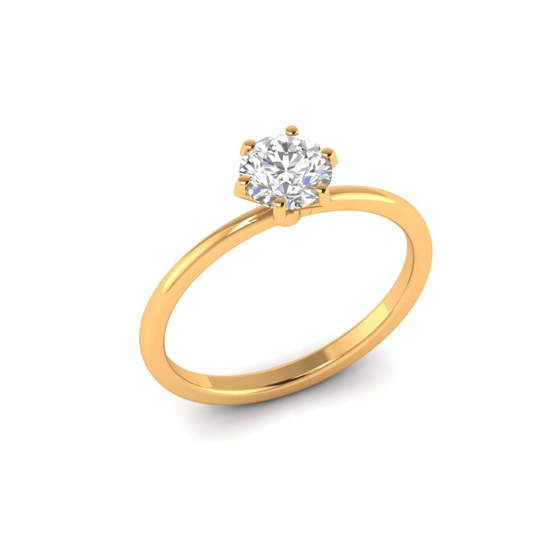 Elvara Solitaire Diamond Ring - Image 1