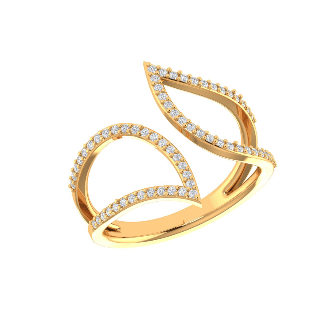 Virellia Twin Arc Diamond Ring - Image 1