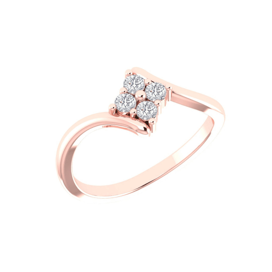 Calista Four-Diamond Cluster Ring - Image 8