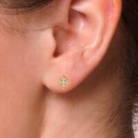 Aurevia Quadrant Diamond Earrings - Thumbnail Image 8