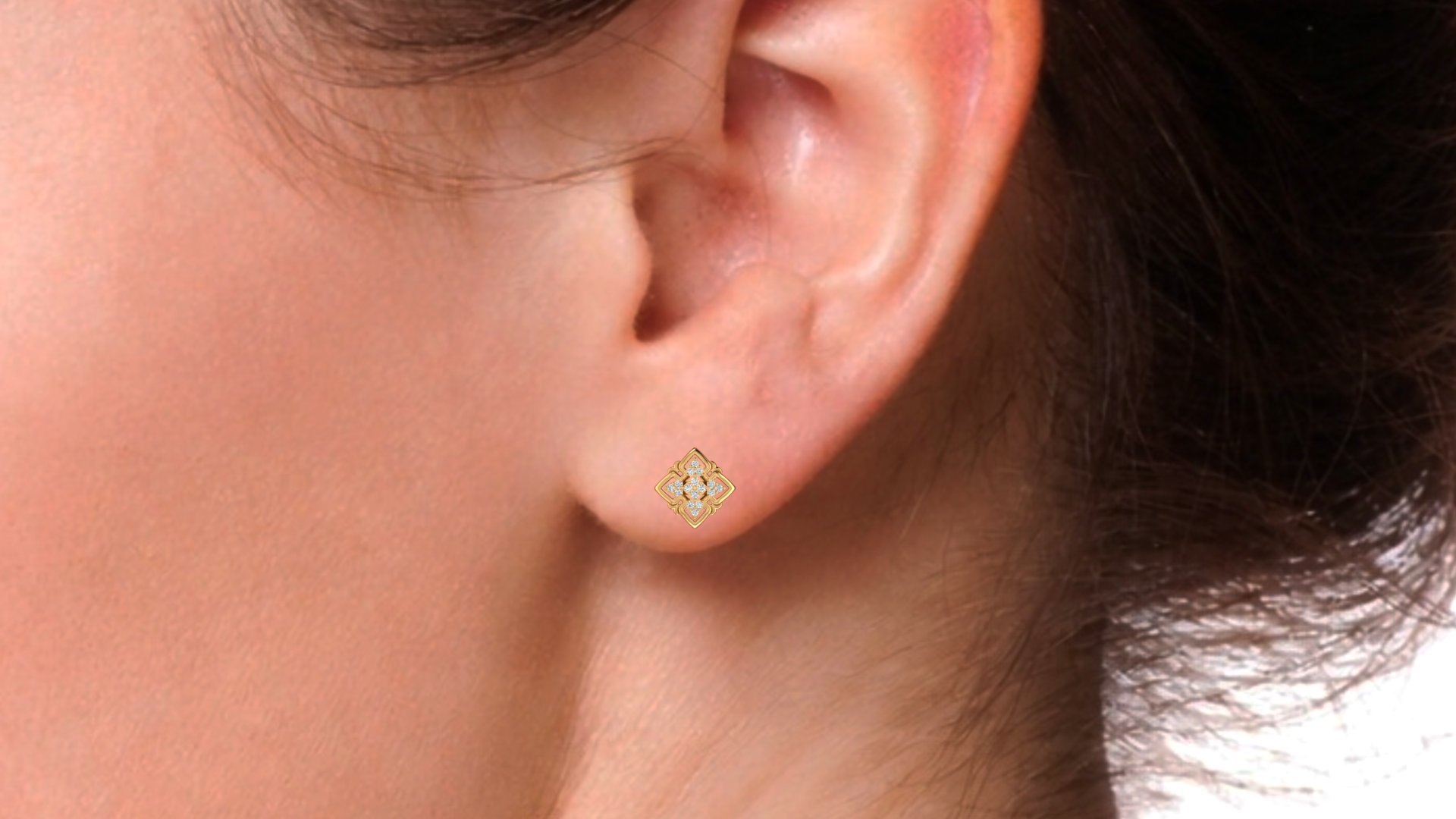 Aurevia Quadrant Diamond Earrings - Image 8