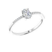Classic Solitaire Diamond Ring - Thumbnail Image 5