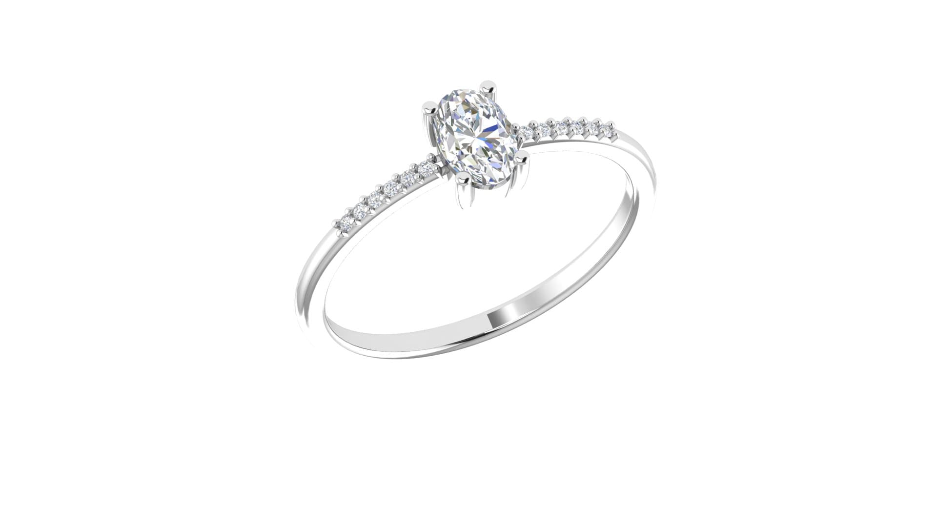 Classic Solitaire Diamond Ring - Image 5