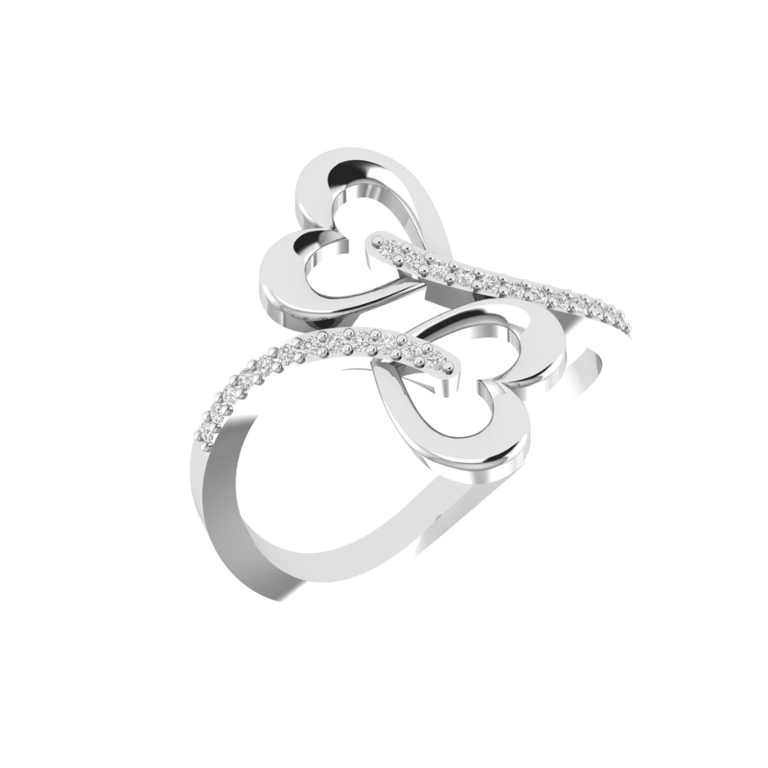 Seravelle Heart Diamond Ring - Image 8