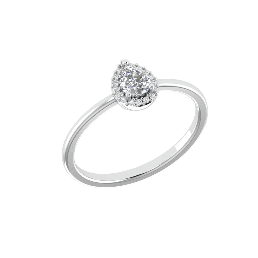 Virelia Halo Diamond Ring - Image 5