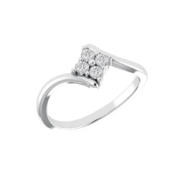 Calista Four-Diamond Cluster Ring - Thumbnail Image 5